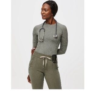 Figs Underscrub Performance in Heather Olive